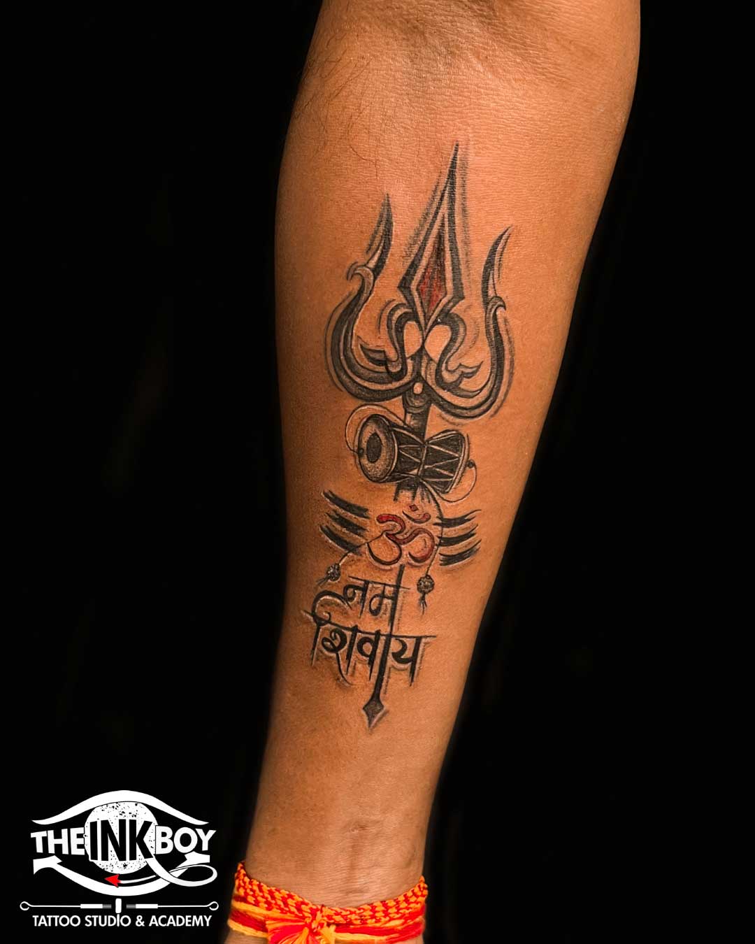 Hindu Tattoo design #kamzinkzone | Palm tattoos, Hand tattoos, Trishul  tattoo designs